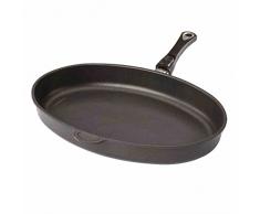 AMT I-4127 Pfanne Oval Fischpfanne - Pfannen (Oval, Fischpfanne, Schwarz, 410 mm, 270 mm, 50 mm)