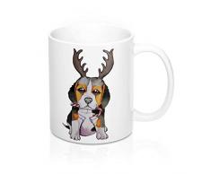 Beagle-Hunde-Weihnachts-Tasse, 325 ml