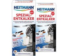 Heitmann Kaffeevollautomaten Entkalker: Kalklöser für Kaffeemaschinen, Espressomaschinen, Padmaschinen, 2x 250 ml
