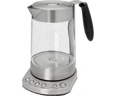 ProfiCook PC-WKS 1020 G 2in1 Glas- Tee- Wasserkocher, Warmhaltefunktion, Edelstahl-Teefilter, Elektr. Temperatureinstellung, Signalton bei Erreichen der vorgewählten Temperatur