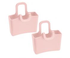 koziol Tassenutensilo Lilli, 2er-Set, Kunststoff, powder pink, 3 x 6.2 x 6.6 cm