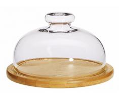 Trendglas Jena Käseglocke mit Bambusunterteller, 17 cm