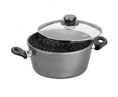 STONELINE Kochtopf 20 cm, mit Glasdeckel, induktionsgeeignet