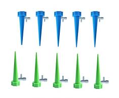 yyuezhi Flowerpot Nursery Spray Drip Sprinkler 10er Pack Garten Kegel Gießlöffel Blume Pflanze Trinkwasserflasche Automatische Bewässerungsanlage Bewässerung Ideale Wasserversorgung in Ihrem Urlaub