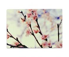 Wandkings Glasschneidebrett „Kirschblüten“ - Motiv wählbar - Glasschneideplatte, Schneidebrett aus Glas, Frühstücksbrettchen