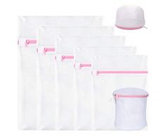 INTVN Wäschesäcke Netz BH Waschbeutel für Waschmaschine BH Socken Unterwäsche Feinwäsche Baby Kleidung 7 Stück