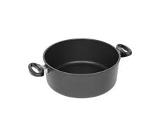 AMT Bratentopf aus Aluguss für Induktion - Durchmesser oben/ Boden/ Volumen 32 cm / 30 cm / 6,3 Liter