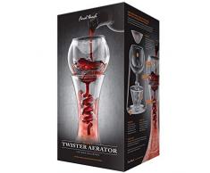 CKB Ltd Final Touch Glass Twister Aerator Attachment WDA918 - Weinbelüfter Wein-Dekantierer Kompatibel mit den meisten Weindekantierern Includes Edelstahl Filtrierung/Aerator/Stand