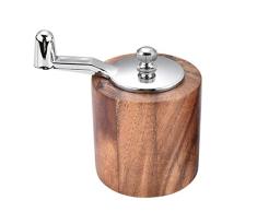 Lorsoul Handkurbel Pfeffermühle Adjustable Grobkörnigkeit Küche Meersalz Kräuter Gewürze Mühle mahlt Werkzeug