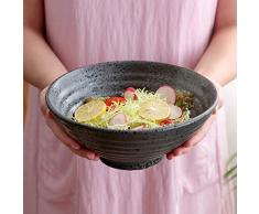 Gweat Japanischen Stil Kreative Vintage Keramik Salat Schüssel Persönlichkeit Ramen Tiefe Suppe Schüssel (größe : 8 Inch)