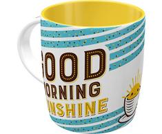 Nostalgic-Art 43028, Word Up Good Morning, Tasse, Keramik, 8.5 x 8.5 x 9 cm