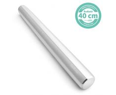 SveBake Edelstahl Nudelholz - Metall Teigroller Anti-Rost Nudelholz Perfekt Backzubehör für Fondant, Pizza, Kuchen, Nudelteig und Mürbeteig, 40 cm
