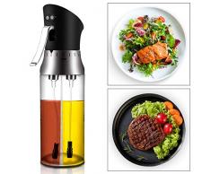CestMalll Ölsprüher Flasche Oil Sprayer Glas Öl Essig Spender Flasche Küche Werkzeug, Öl Sprüher für Kochen, BBQ, Grillen, Pasta, Salate, Backen und Braten