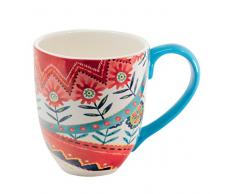 Jumbotasse Becher XXL folkloristische Deko 810 ml aus Keramik Trinkbecher Smoothie Becher Geschenk Büro Tasse für Kaffee Teetasse Cappuccino Kaffeebecher Jumbo-Tasse Riesentasse XXXL von DUO (Saga)