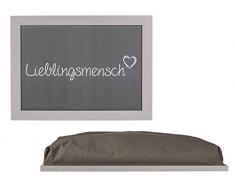 Kamaca LIEBLINGSMENSCH TABLETT Knietablett mit Kissen für Laptop Lap Tray Essen Bett Sofa Schosstablett Knieauflage (KIssentablett Lieblingsmensch)
