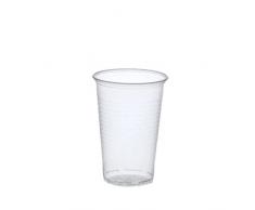 Papstar Plastikbecher / Kunststoffbecher 0.3 l transparent (100 Stück) ø 7.8 cm, Höhe 11.3 cm mit Füllstrich, praktischer Einwegbecher für Feste und Partys wie Geburtstag oder Grillparty, #16130