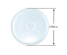 Recamania Universal-Mikrowelle Glas 270mm / 27 cm / 27,0 cm Drehteller