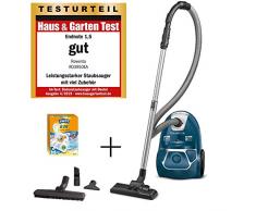 Rowenta RO3950 Staubsauger mit Beutel + 4er Pack Swirl R 39 Staubsaugerbeutel für Dauerhaft hohe Saugleistung, 3L Beutelvolumen, 750 W = 2000W, extrem leise, Hygienefilter, mit Parkettdüse