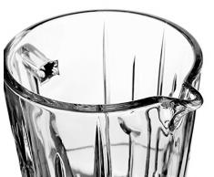 My-goodbuy24 Hochwertiger Kristallglas Wasserkrug mit Henkel und Ausgießer - 1,3 Liter - schwere Qualität - Karaffe - Dekanter, Saftkrug, Weinkrug, Saftkrug,