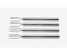 Weis Pellkartoffelgabeln Set, Edelstahl, Silber, 13 x 5 x 2 cm, 4-Einheiten