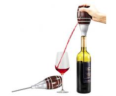 CICIN Fassförmige Weinausgießer Karaffe, elektrische Weinpumpe Belüfter Weinsaft Flasche Ausgießer Belüfter für Family Bar