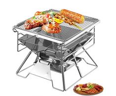 BBQ Grill, tragbar, Kohle-Grill, Kohle, gedreht, Crêpespfanne, Garten, Outdoor, Nahrung, Camping, Küche, Grillpfanne für 5 – 8 Personen