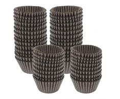 Dreamtop 1000 Stück Mini Muffins Papierförmchen Mini Papier Backförmchen Muffin Förmchen Papier Klein für Cupcake Förmchen Schokoladenpapier Candy Cups Muffin, Braun