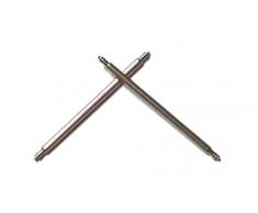 1 Paar - 2 Stück Pins Federstege 20mm Standard Edelstahl Federsteg Uhren Pins 1,5mm Durchmesser Standard Uhrenstifte Uhrenarmband Uhrenband Uhrarmband Stifte Watch Band Spring Bar Uhren Zubehör