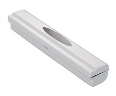 WENKO 86676900 Folienschneider Perfect-Cutter L lichtgrau - Folienspender, Acrylnitril-Butadien-Styrol (ABS), 38 x 5.2 x 6.7 cm