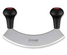 Triangle 42 221 18 02 Wiegemesser 18 cm, einschneidig, Pizzamesser, Kräutermesser, Pizzaschneider, Edelstahlmesser, Käsemesser, Kräutermesser, Kräuterschneider, Zerkleinerer, Gemüsemesser, Kräuterwippe, Hackmesser