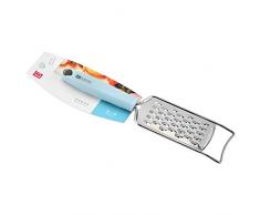 NANGE Vierkantreibe Edelstahl Multireibe Küchenreibe Mit,Vielseitiger Gemüseschneider,Kartoffelschneider Obstschneider,Handschutz,