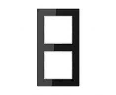 Jung AC 582 GL SW Rahmen Glas 2fach Serie A Creation schwarz