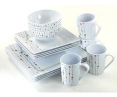 Melaminset 16 teile Linea Neu campinggeschirr Campingküche