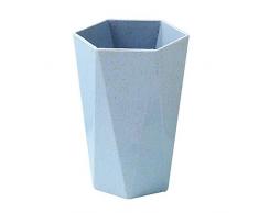 Kentop Zahnbürste, für Badezimmer, Tasse, Kunststoff, Waschbecher, Kaffeetasse, Milchkaffee, Tasse, Diamantform, für Kinder, Erwachsene, 6,5 x 10 cm, Kunststoff, blau, 6.5 * 10cm