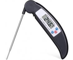 HK Küche Lebensmittel-Thermometer-Fleisch Grillgut Backen Probe faltbares elektronisches Thermometer-Fleischthermometer, Grillthermometer