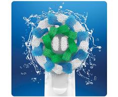 Oral-B CrossAction Aufsteckbürsten mit Bakterienschutz, Verhindert bakterielles Wachstum auf den Borsten, 3+1 Stück