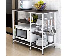 MTX Ltd Cuisine Etage Multifonctionnel Etagère De Rangement Pour La Cuisine Etagère Pour Four À Micro-Ondes, c