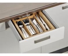 Besteckkasten SIMON aus Bambusholz, passend für alle handelsüblichen Schubladen, ausziehbar von ca. 28,5 auf ca. 40,0 cm,