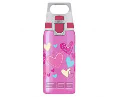 Sigg Kinder VIVA ONE Hearts, 0.5 L, Polypropylen, BPA Frei Trinkflasche