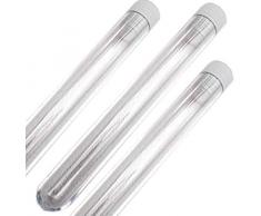 254 x 15,2 cm Reagenzgläser mit Tops Servierbrett nicht enthalten, Kristall, neutral, Höhe: 15,2 cm, 20 ml je Röhrchen