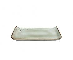 BBQ-Platte |Servierplatte | NATURE COLLECTION | Steinzeug | STONE - Grau | 33 x 16,5 cm