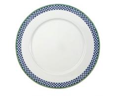 Villeroy & Boch Switch 3 Castell Speiseteller, 27 cm, Porzellan, Weiß/Blau/Grün