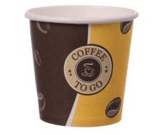 Gastro-Bedarf-Gutheil 1000 Coffee to go Top Becher 100ml Pappbecher EINWEG Espressobecher Mocca Tschai Tee
