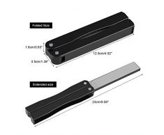 Messerschärfer Wetzstein Schleifstein Faltbar Messer Schärfen Stein Doppelseitigen Schärfschleifstein Abziehstein für Schere Klinge Messer Outdoor Werkzeug(02)