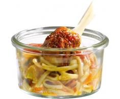 12 x Weckglas / Dekoglas inkl. Deckel Sturz-Form Ø 8 cm | 165 ml