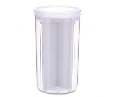 Fenghong Lebensmittellagertank, Grobkorn Siegelflasche Süßigkeitssammeltank Gewürzteilbereich Frischhaltebox - Nr. 10, L, Weiß