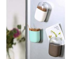 Zahnstocherhalter Blaward Plastic Refrigerator Magnet Staubdichte Zahnstocherbox Household Toothpick Organizer
