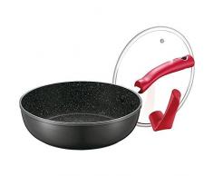 Effizient Kochen Anti-Rutsch-Fest Pot Küche Haushalt Bratpfanne Antihaft-Bratpfanne Steak Pot 28cm Vertiefen crepepfanne RVTYR (Color : Red, Size : 57x28x7.5cm)