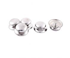 sourcing map 5 Stk Deckelknopf Knauf Haushalt Edelstahl Pfanne Abdeckung Topfdeckelgriff Griff 57mm x 45mm