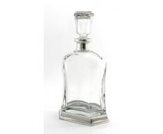 Dekanter-Flasche Capitol aus Hartzinn, für Whisky, Grappa, Likör, Wein